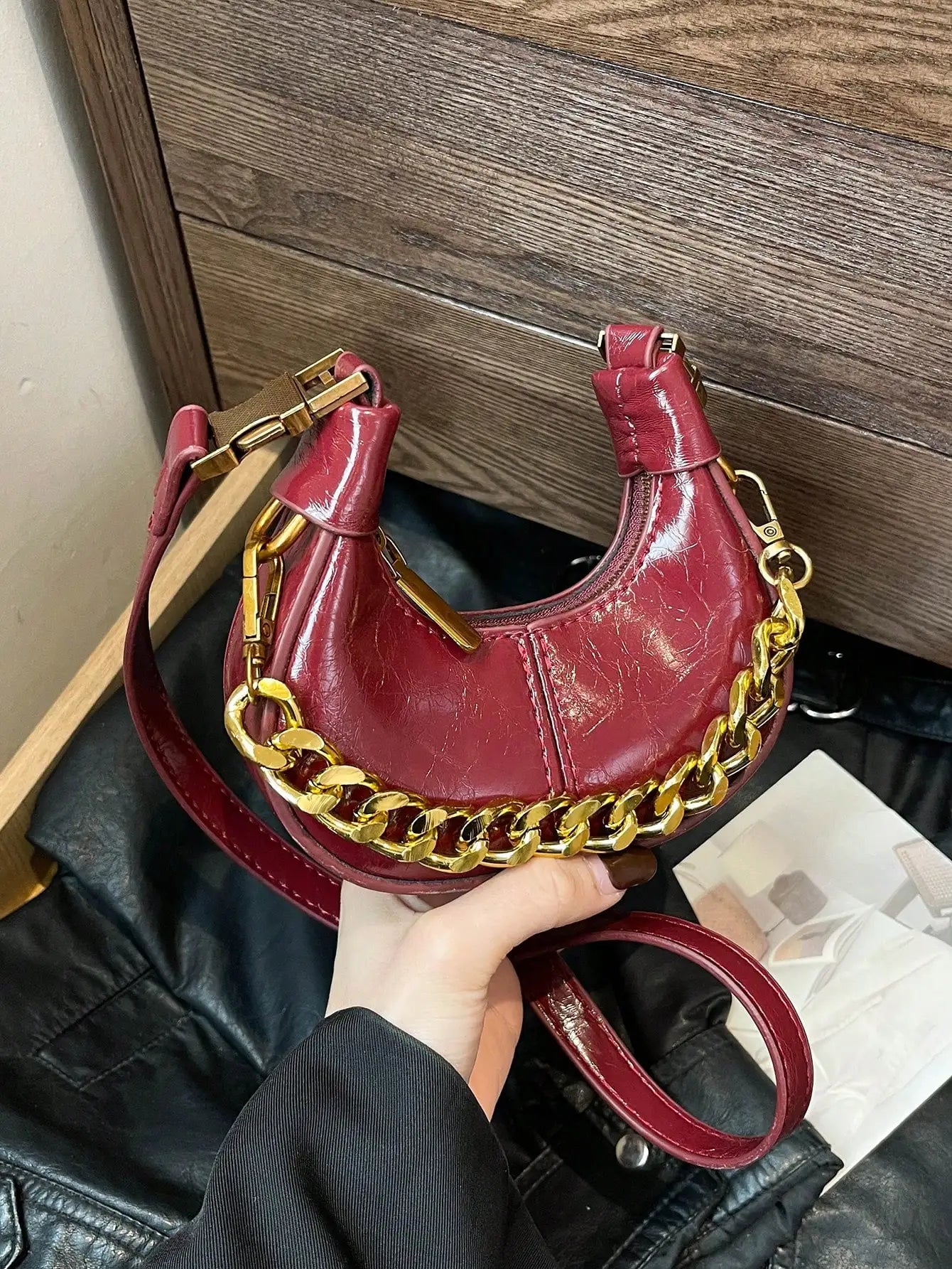 Small Handbag, Minimalist Stylish Texture Elegant Style Shoulder Bag