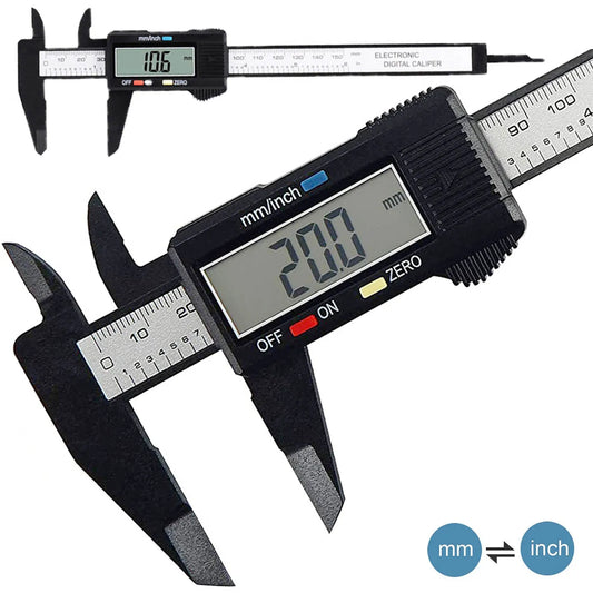 Electronic Digital Caliper Carbon Fiber Dial Vernier Caliper Gauge Micrometer Measuring Tool