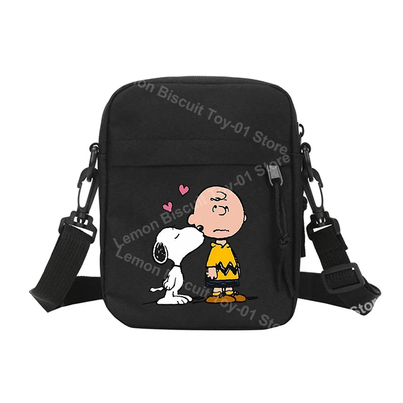 Snoopy Shoulder Crossbody Bag Casual Small Zipper Messenger Sling Bags