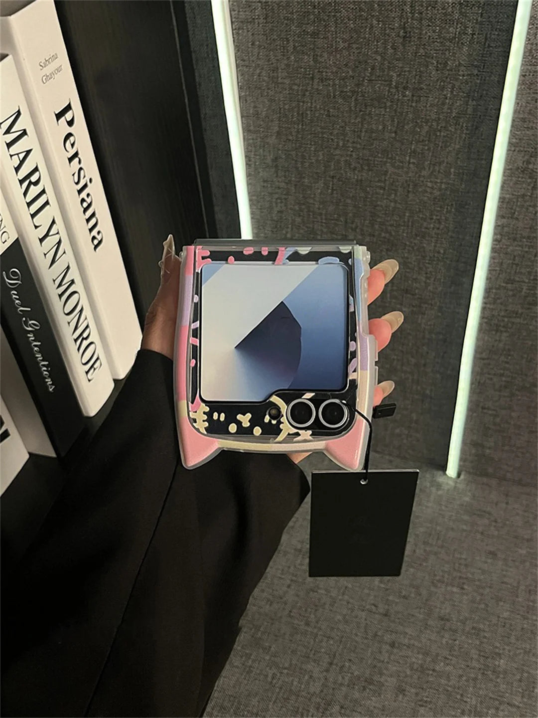 Cute Cat Ear Edge Kitty Case for Samsung Galaxy Z Flip Shockproof Cover