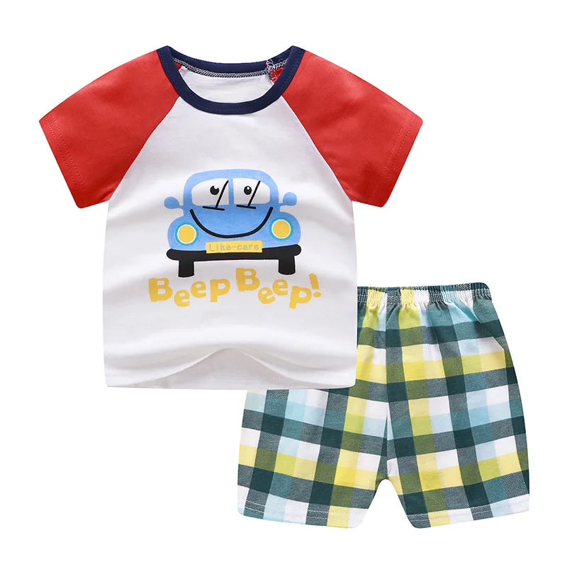 Tracksuit Summer Clothing Cartoon Baby Boys