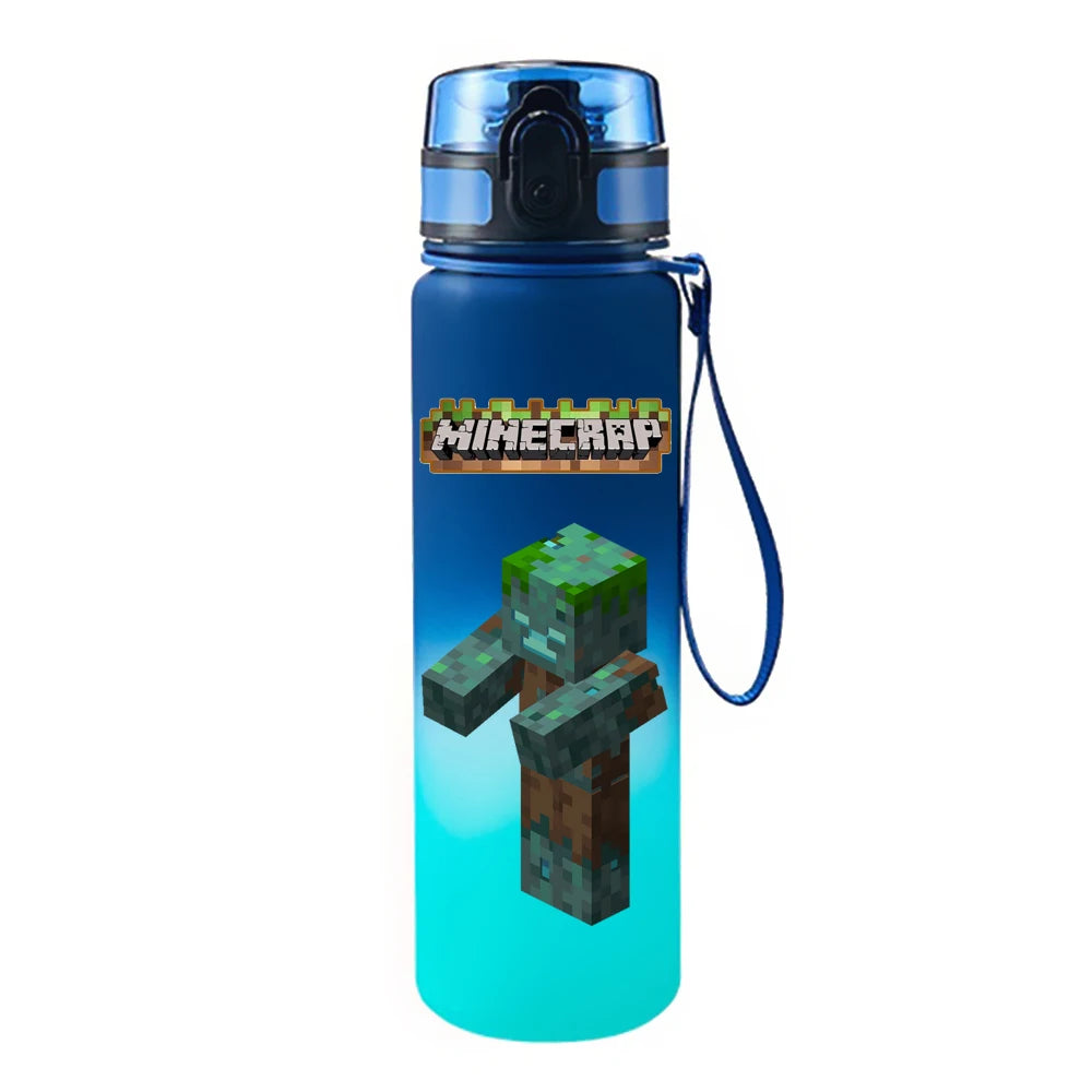 650ML Game Pixel Style Water Cup Drinking Outdoor Water Bottle