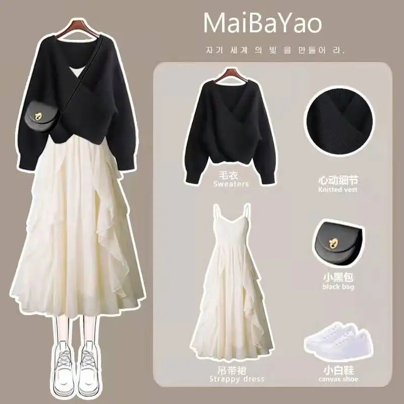 Elegant Women Dress Set Vacation Outfits