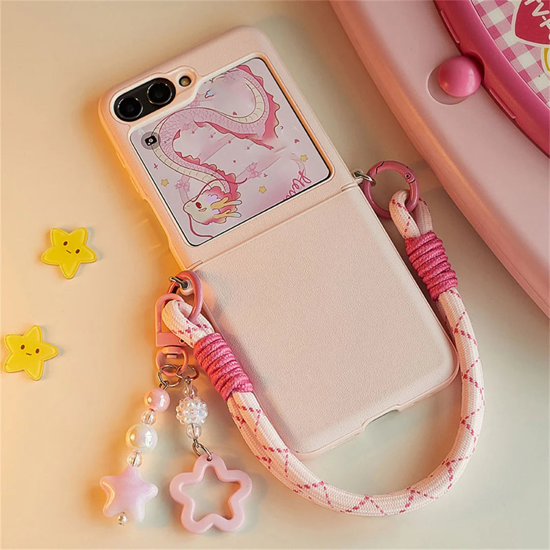 Cute Korean Portable Case for Samsung Galaxy Z Flip