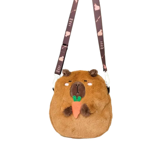 Capybara Plush Shoulder Bag
