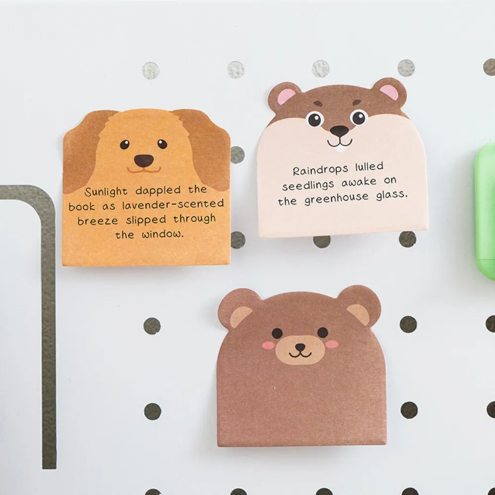 Sticky Note Paper Cartoon Pocket Writing Pad