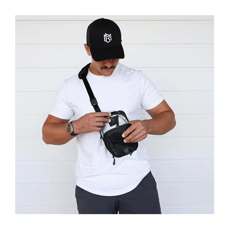 Magnetic Gym Bag, Waterproof Small Crossbody Bags Multi-Pocket
