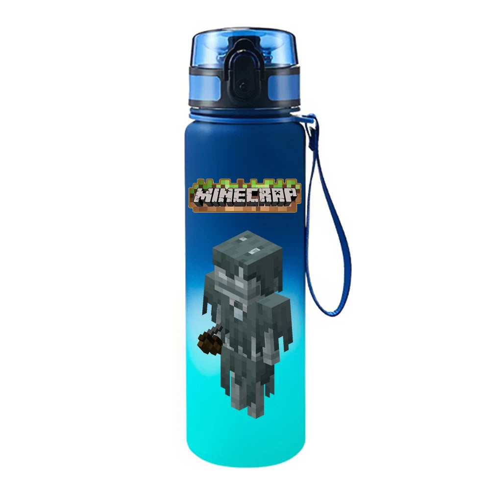 650ML Game Pixel Style Water Cup Drinking Outdoor Water Bottle