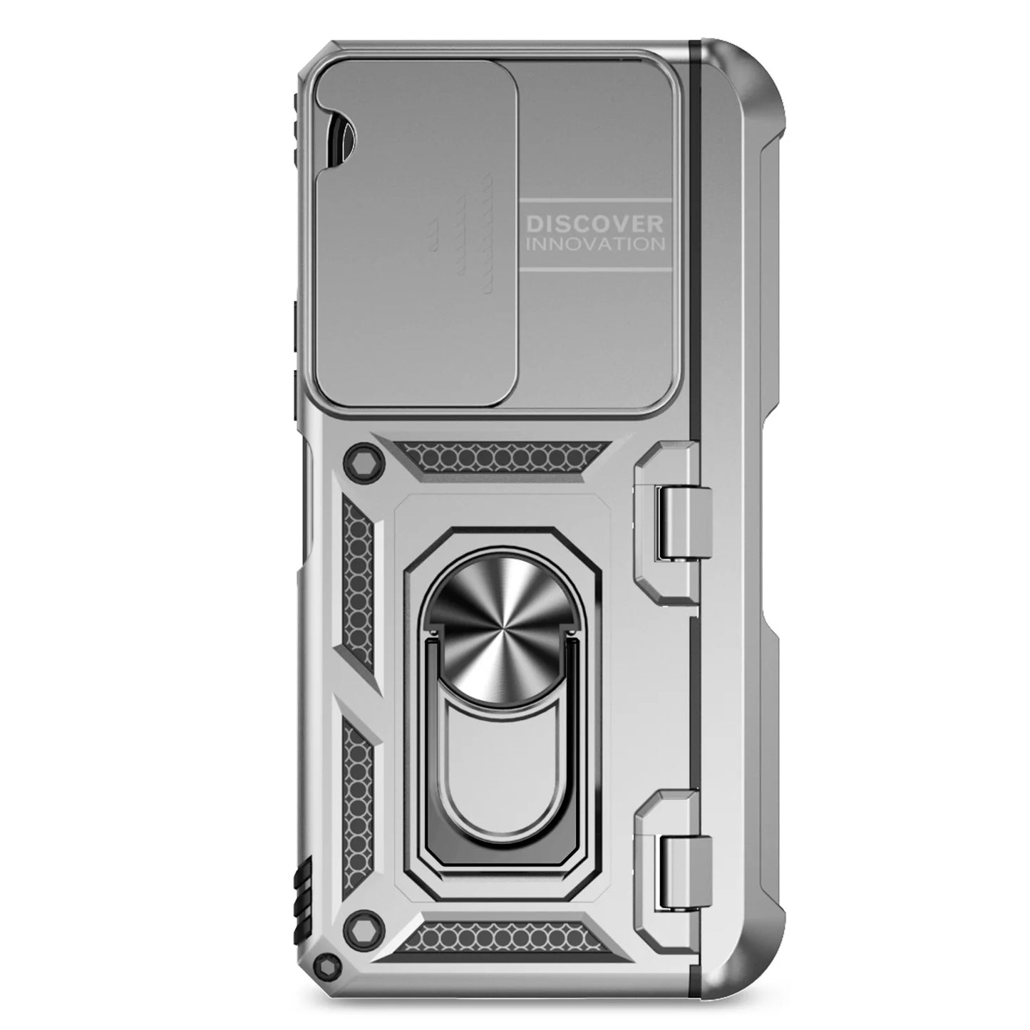 Slide Camera Phone Cover for Samsung Galaxy Z Fold Cases with Stand Holder Armor