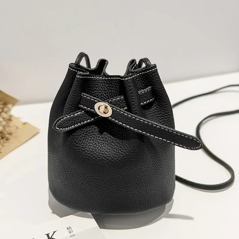 Bucket Shoulder Bag Women Drawstring Crossbody Bag Female Messenger Bags