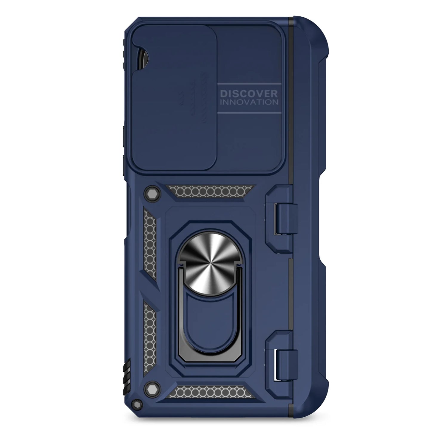 Slide Camera Phone Cover for Samsung Galaxy Z Fold Cases with Stand Holder Armor