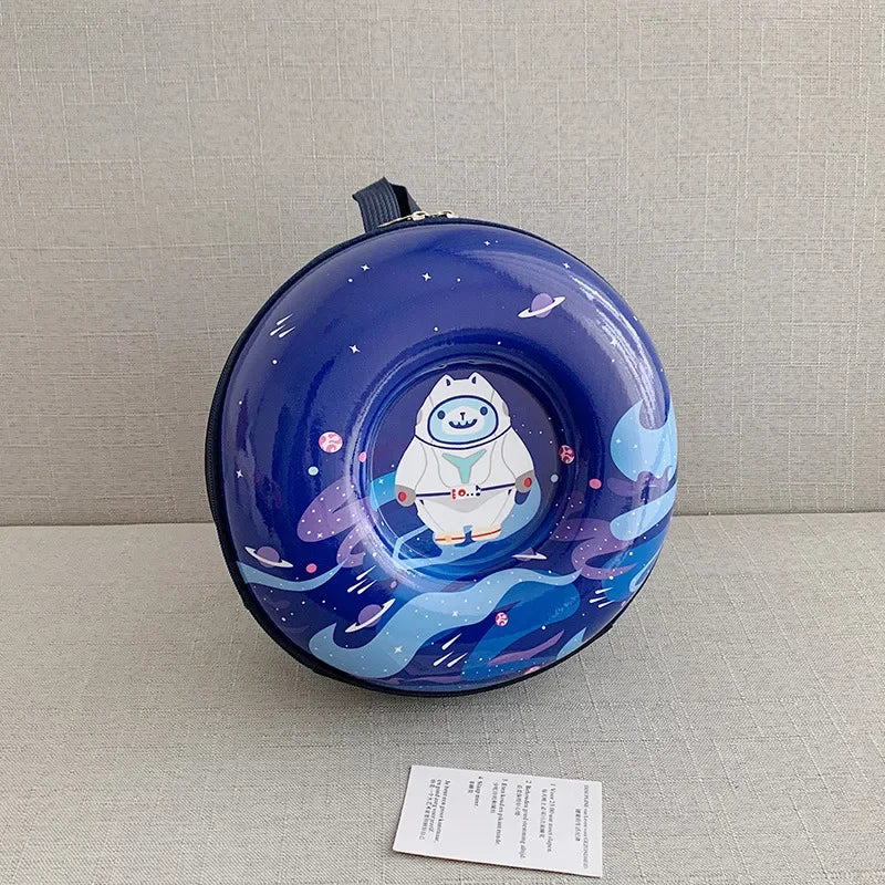 Kids Bag Children's Schoolbag Cartoon Backpack Kindergarten Kids Doughnut Rainbow