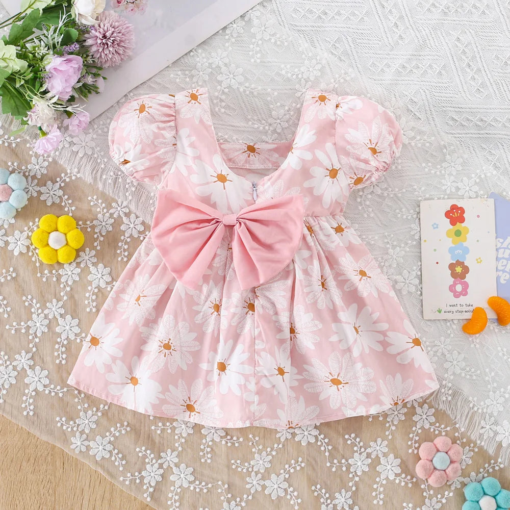 Little Daisy Dress Summer Big Bow Princess