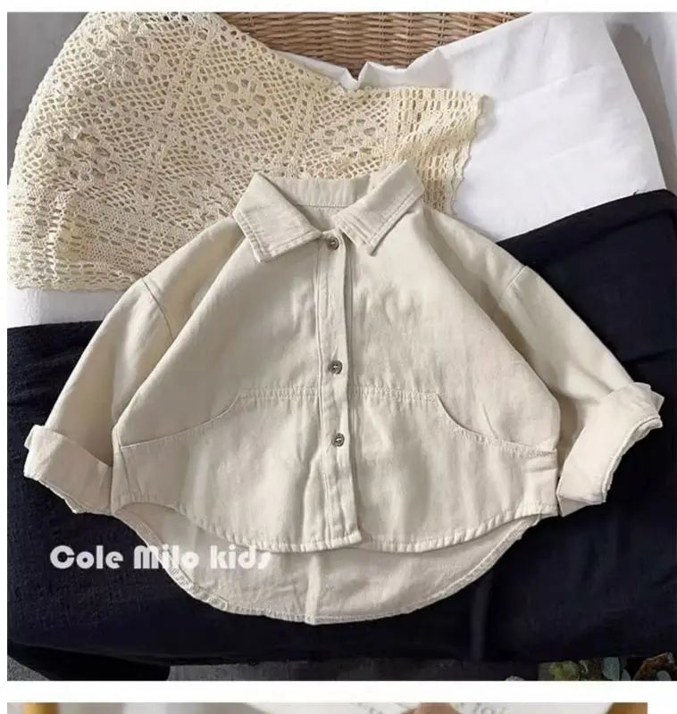 Korean boys' shirt long sleeved spring and autumn