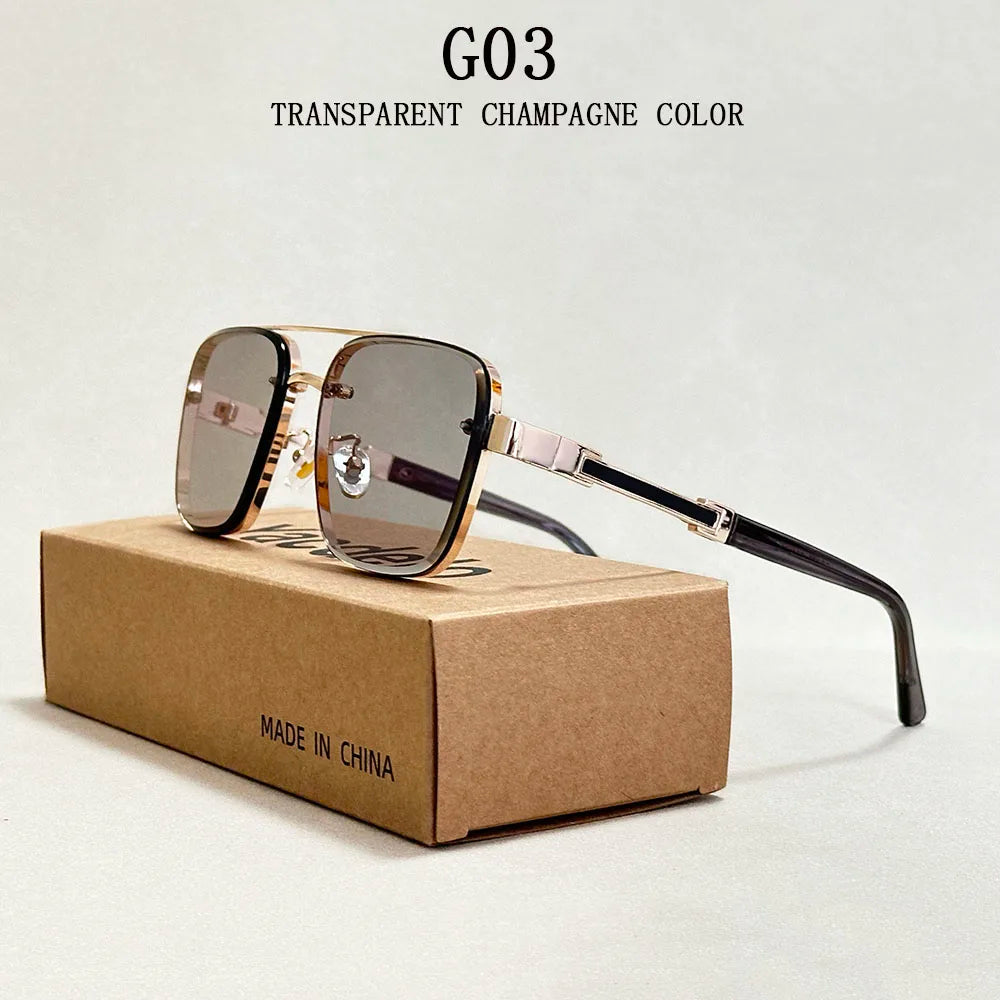 Glasses Sunscreen Square Sunglasses Vintage