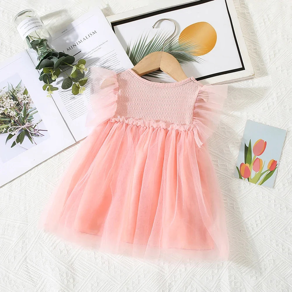 Summer Sweet Princess Dress Small Flying Sleeves
