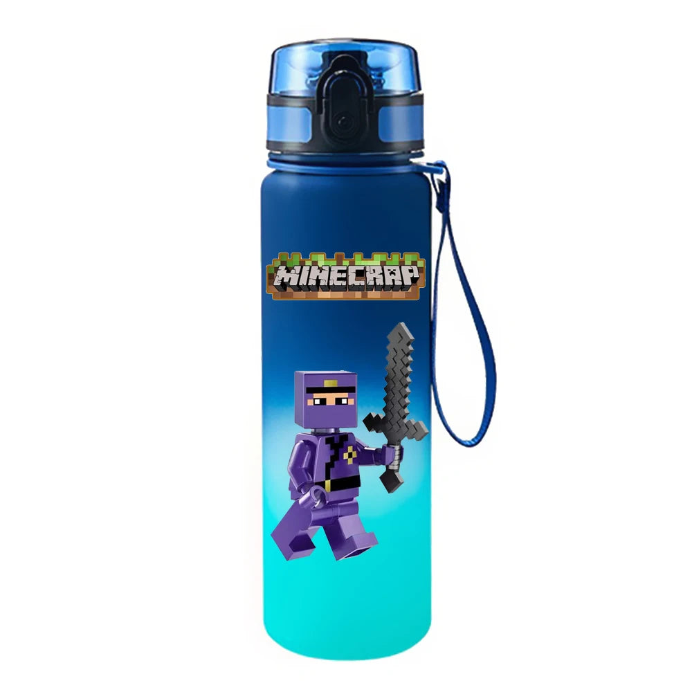 650ML Game Pixel Style Water Cup Drinking Outdoor Water Bottle