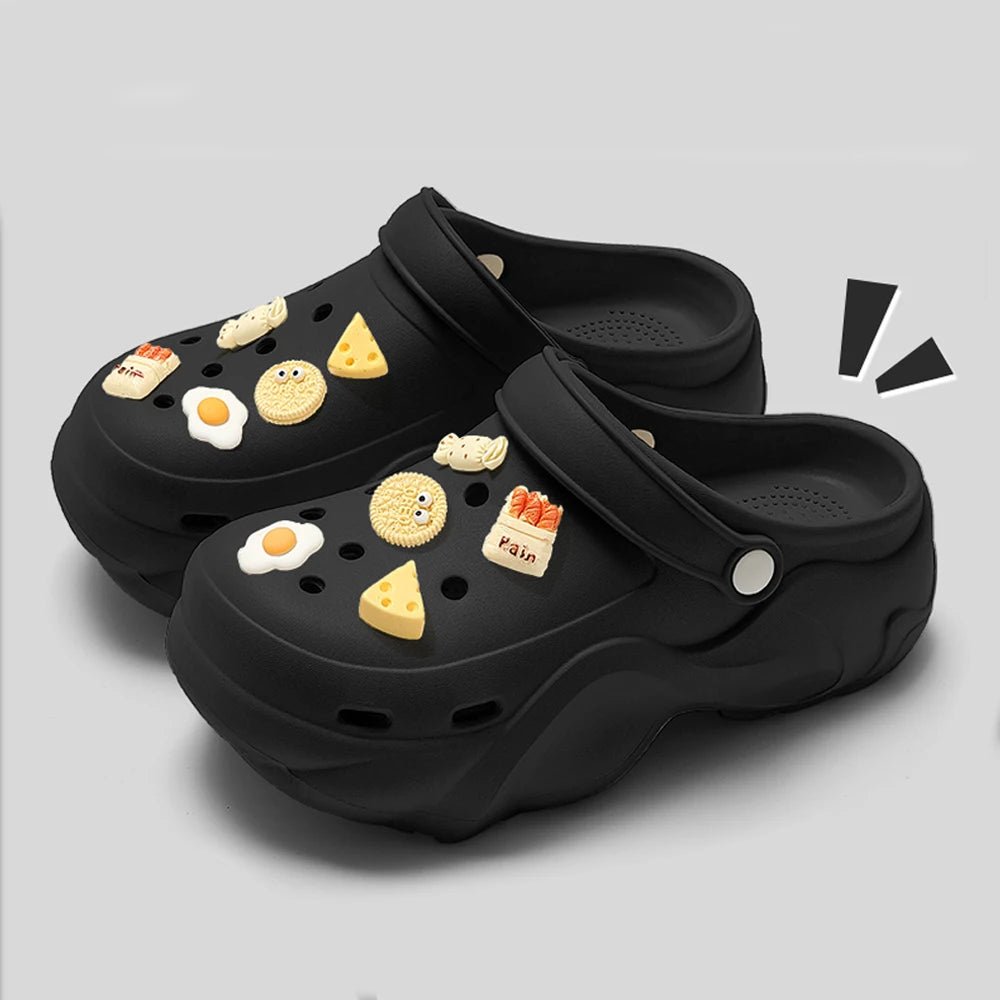 Chunky Platform Sandals Clogs Garden Shoes for Women Outdoor Non-Slip Beach Slipper