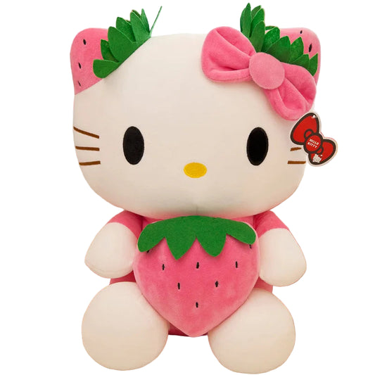 Sanrio Hello Kitty Plush Stuffed Toy Strawberry KT Cat Pillow Doll