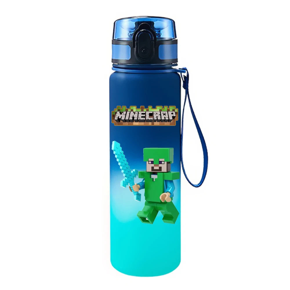 650ML Game Pixel Style Water Cup Drinking Outdoor Water Bottle