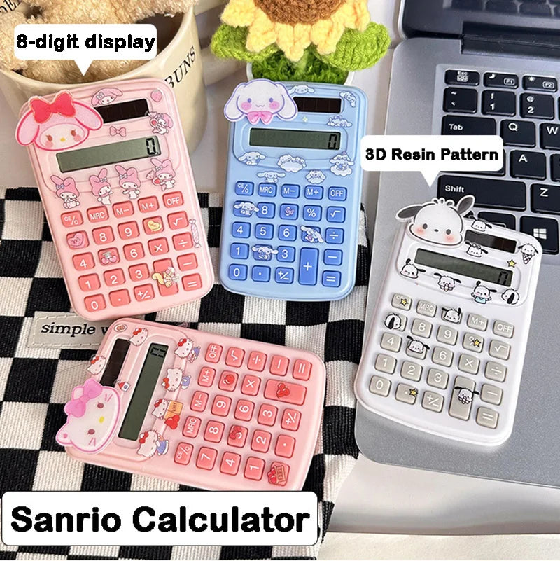 Sanrio Mini Electronic Calculator 8 Digit Calculator
