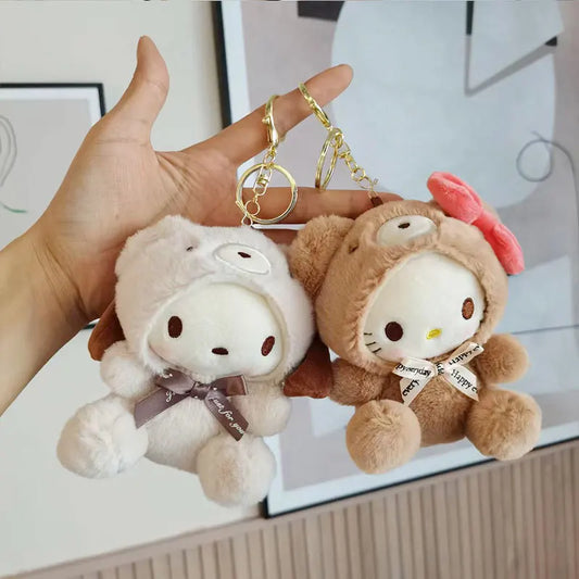 Sanrio Cute Plush Keychain Backpack Decoration Toy