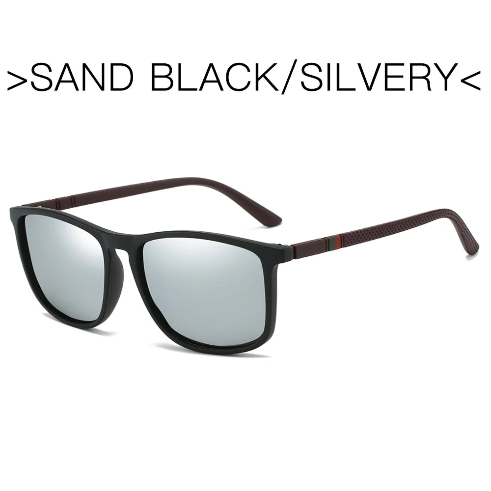 Sports Sunglasses for Men Polarized Comfortable Wear Square Sun Glasses