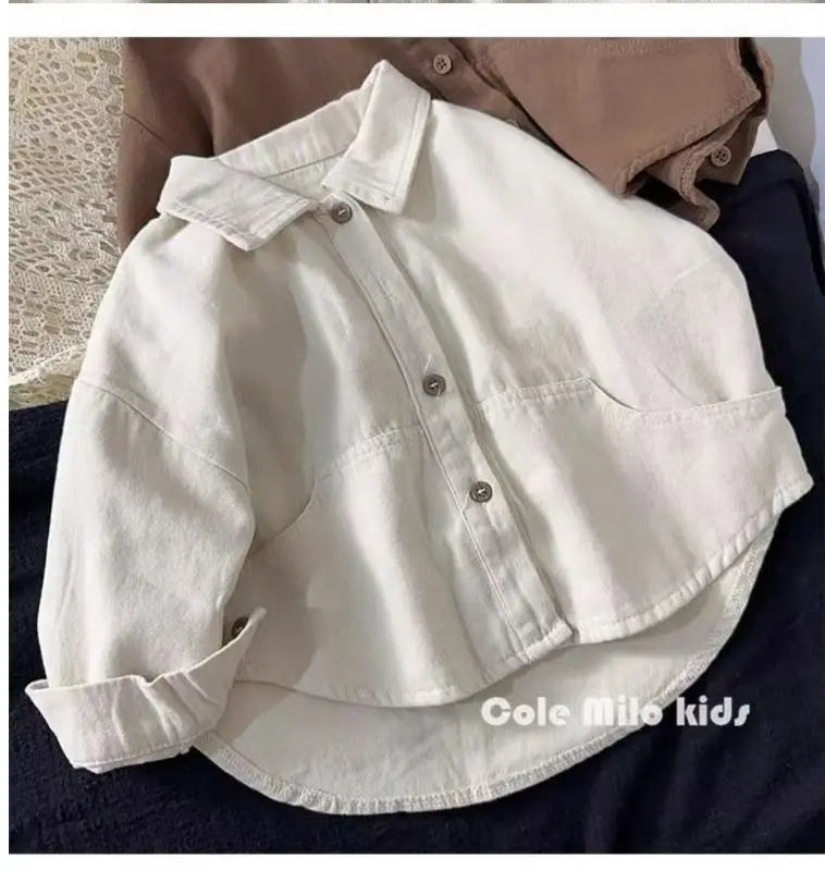 Korean boys' shirt long sleeved spring and autumn
