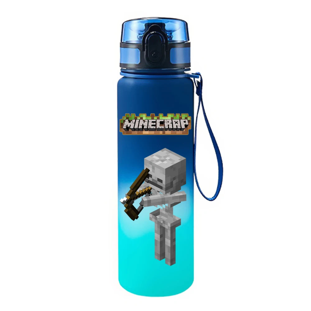 650ML Game Pixel Style Water Cup Drinking Outdoor Water Bottle