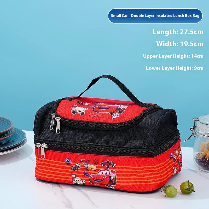 Double-Layer Insulated Handbag Waterproof Bento Bag