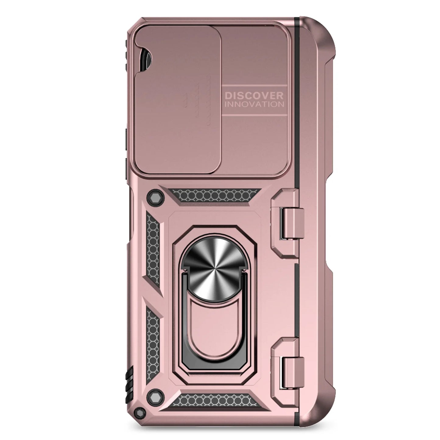 Slide Camera Phone Cover for Samsung Galaxy Z Fold Cases with Stand Holder Armor