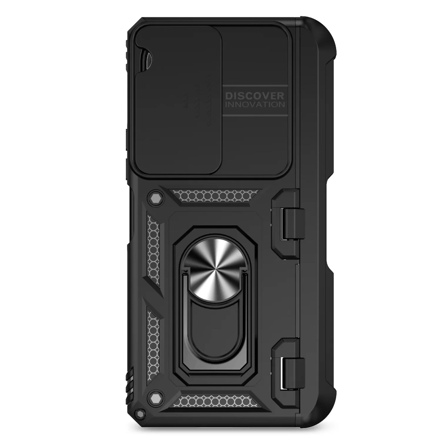 Slide Camera Phone Cover for Samsung Galaxy Z Fold Cases with Stand Holder Armor