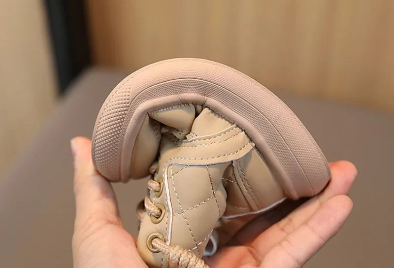 Autumn Winter Kids Boots Warm Plush Boots