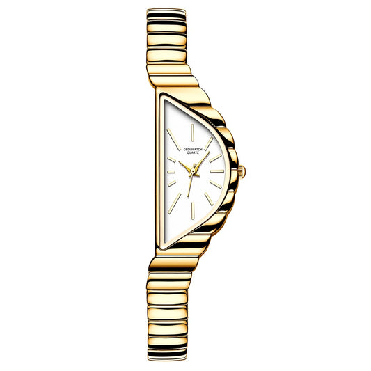 GEDI Vintage Alloy Strap Watch for Women Fashion Minimalist Retro Unique Niche Quartz