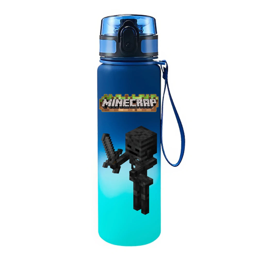 650ML Game Pixel Style Water Cup Drinking Outdoor Water Bottle