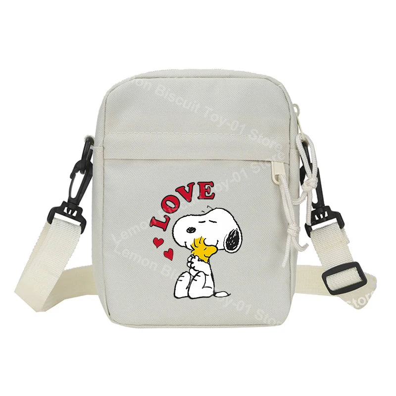 Snoopy Shoulder Crossbody Bag Casual Small Zipper Messenger Sling Bags