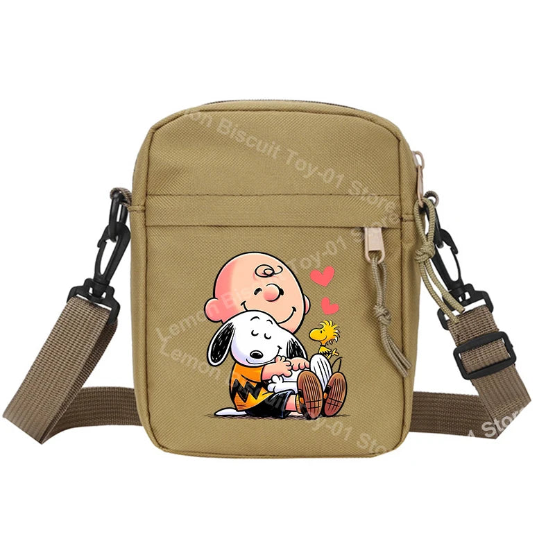 Snoopy Shoulder Crossbody Bag Casual Small Zipper Messenger Sling Bags