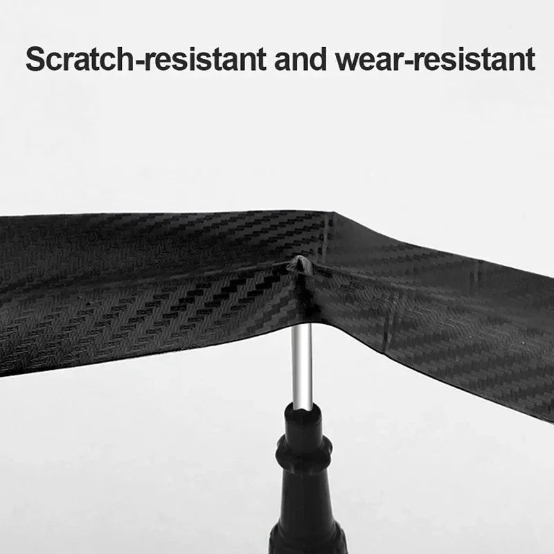 3D Carbon Fiber Sticker Paste Car Threshold Protective Film Anti Scratch Waterproof