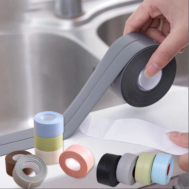 Waterproof Wall Stickers Sealing Tapes PVC Adhesive Sealing Strips