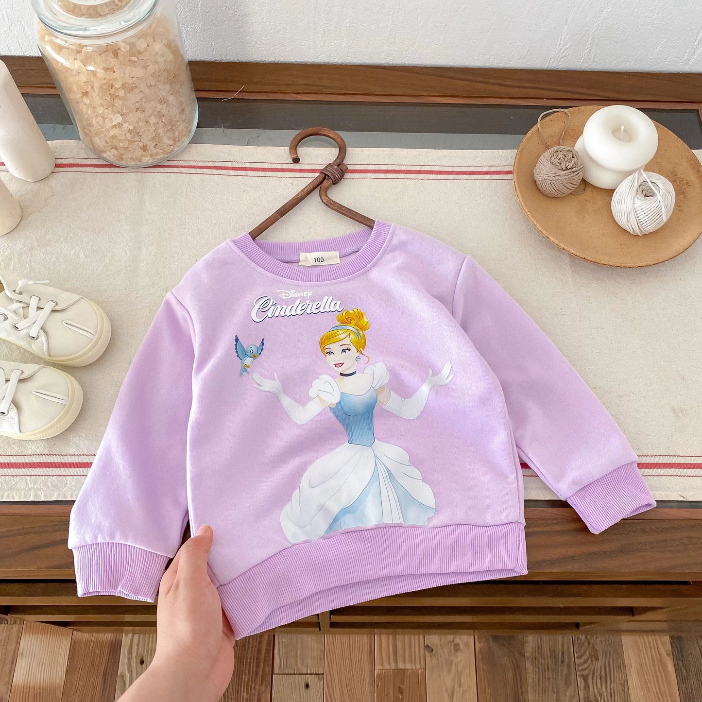 Loose Disney Minnie Mickey Long Sleeve Pullover Sweater