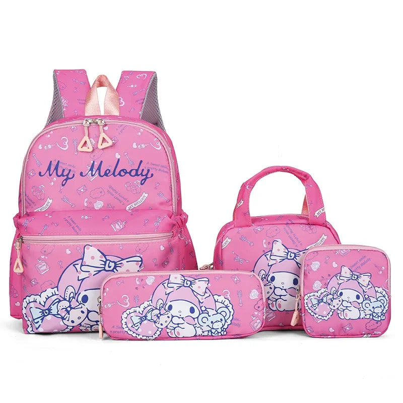Backpack, Pencil Case, Shoulder Bag, Wallet Set, Casual Outdoor Daypack