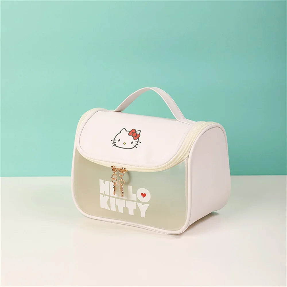 Sanrio Hello Kitty Zipper Makeup Waterproof Portable Millennium Girls Wash