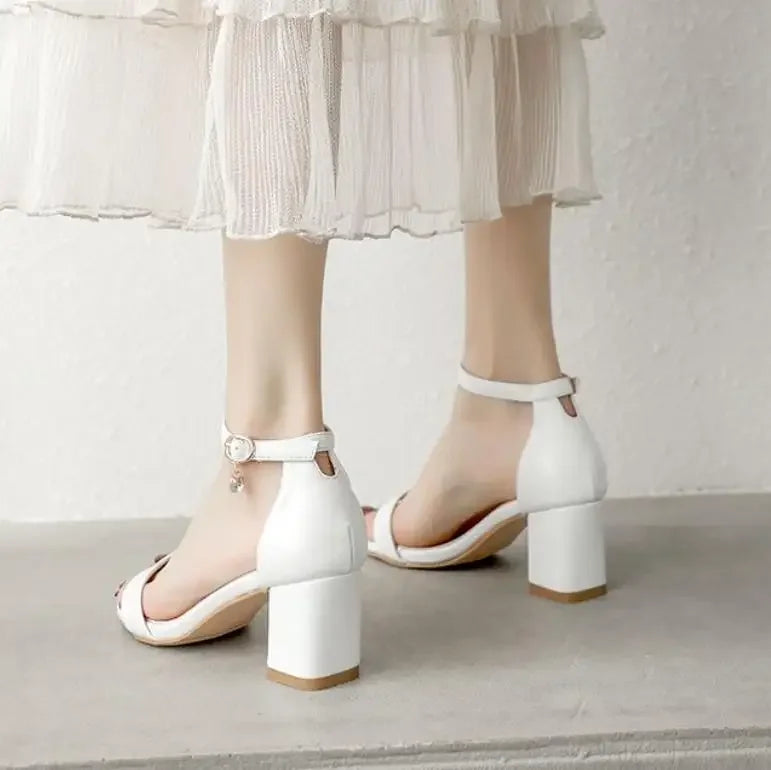 high heels women Roman shoes thick with open toe sandals
