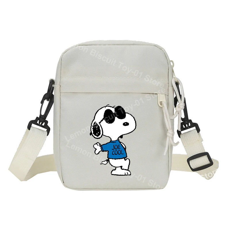 Snoopy Shoulder Crossbody Bag Casual Small Zipper Messenger Sling Bags