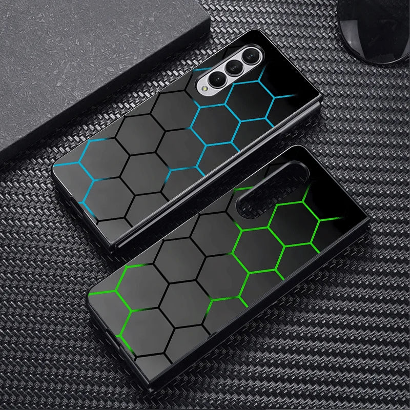 Fashion Honeycomb Design Case for Samsung Galaxy Z Fold