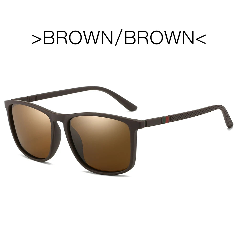 Sports Sunglasses for Men Polarized Comfortable Wear Square Sun Glasses