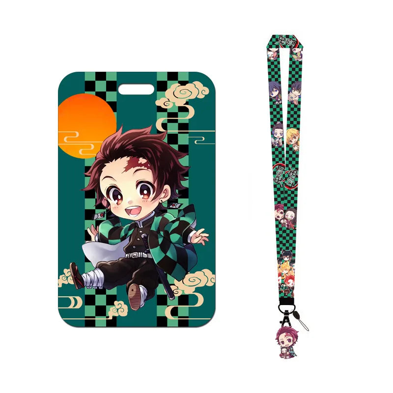 Demon Slayer Anime Key Lanyard Cosplay Badge ID Cards