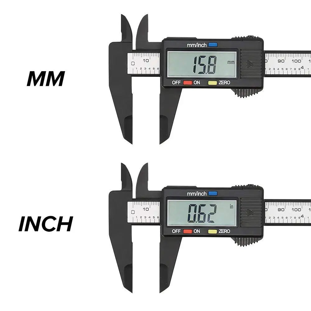 Electronic Digital Caliper Carbon Fiber Dial Vernier Caliper Gauge Micrometer Measuring Tool