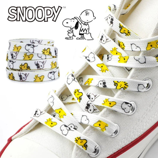 1 Pairs Snoopy Cartoon Shoelace 120Cm/150Cm