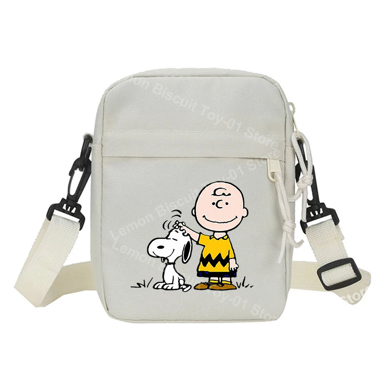 Snoopy Shoulder Crossbody Bag Casual Small Zipper Messenger Sling Bags